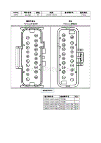 2021年林肯飞行家线路接插件-C3050 线束内部 