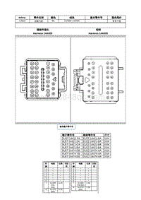 2021年林肯飞行家线路接插件-C3518 线束内部 