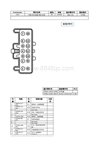 2021年林肯飞行家线路接插件-C921 天窗 开启 面板 电机 总成 