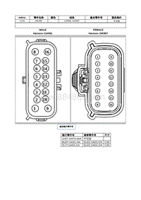 2022年林肯航海家线束连接器-C141 INLINE 