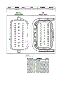 2021年林肯航海家ET线束接插件-C311 线束内部 