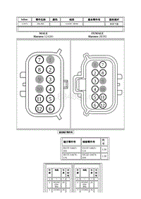 2021年林肯航海家线束连接器-C1075 INLINE 