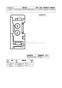 2022年林肯航海家线束连接器-C9225 ACTIVE NOISE CONTROL MICROPHONE 3 