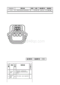 2021年林肯航海家线束连接器-C1151 FRONT HEIGHT SENSOR RH 