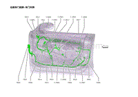 2023蔚来ET7电路图-右前车门线束 车门内饰右前车门线束 车门内饰