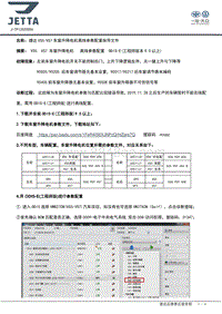 J-TPI2020006捷达VS5 VS7车窗升降电机离线参数配置指导文件