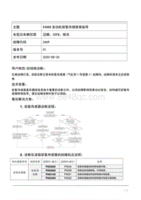 TPI2020033-EA888发动机前氧传感器维修指导