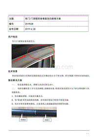 TPI2019028-车门或门洞密封条表面发白维修方案