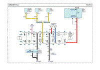 2014瑞纳G1.6电路图-诊断连接分布