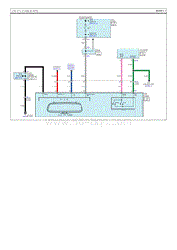 2015索纳塔G2.0电路图-电铬室内后视镜系统