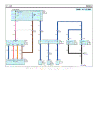 2015索纳塔G2.0电路图-倒车灯