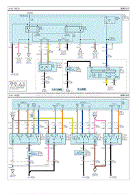 2015索纳塔G2.0电路图-电动门锁