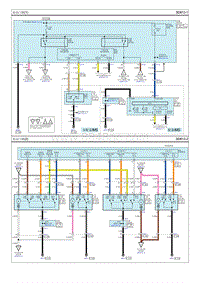 2019索纳塔G1.6T电路图-电动门锁