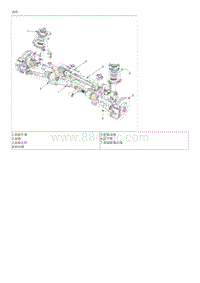 2021菲斯塔EV维修手册-前悬架-部件和部件位置