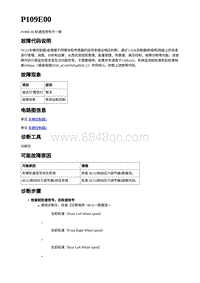 2023年蔚来ET7电动力故障码-P109E00