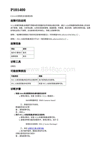 2023年蔚来ET7电动力故障码-P101400