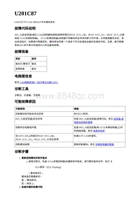 2023蔚来ES7-电动力控制故障码-U201C87