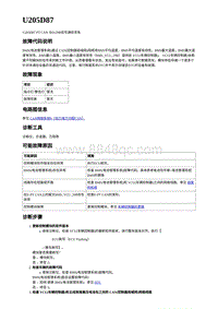 2023年蔚来ET5维修手册-电动力控制-U205D87