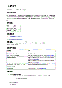 2023蔚来ES7-电动力控制故障码-U20A087