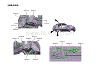 2023蔚来ES7电路图-主线束 后车底 
