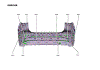 2023蔚来ES7电路图-后保险杠线束