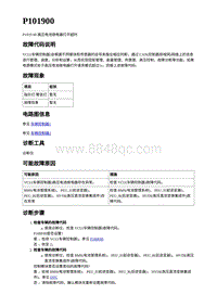 2023蔚来ES7-电动力控制故障码-P101900