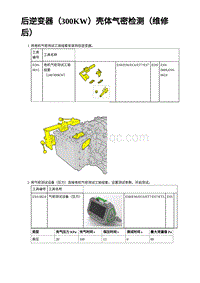 2023蔚来ES7维修手册-后逆变器（300KW）壳体气密检测（维修后）