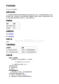 2023蔚来ES7-电动力控制故障码-P10D000