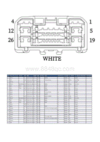 2018荣威i5 FA194 仪表-前舱线束对接连接器-1 