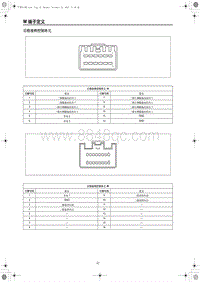 2021年红旗E-HS9端子图 后排座椅控制单元