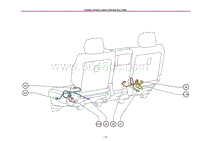 Position of Parts in Seat _LHD Rear No.1 Seat_