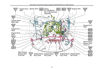 Wire and Wire Ground Points in Engine Compartment _RHD 3GR-FSE From Jul. 2006 Production_