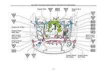 Wire and Wire Ground Points in Engine Compartment _LHD 3UZ-FE From Jul. 2006 Production_