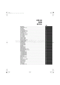 2023红旗HQ9电路图 06 端子定义