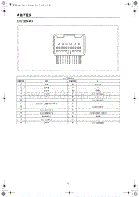 2023红旗H5端子图 右后门控制单元