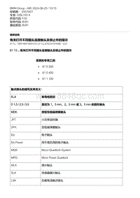 F35底盘 9-有关打开不同插头连接触头及锁止件的提示