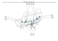 丰田塞纳 座椅中零件的位置L-P