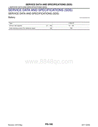 2013英菲尼迪QX56 07-SERVICE DATA AND SPECIFICATIONS SDS 