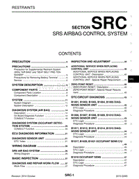 英菲尼迪QX80 SRC-SRS 安全气囊控制系统