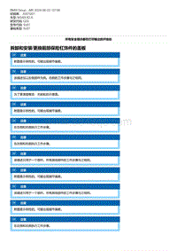 G20底盘 7-拆卸和安装-更换前部保险杠饰件的盖板