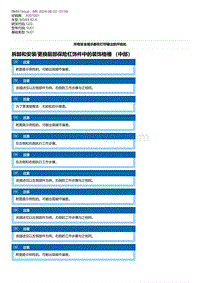 G20底盘 11-拆卸和安装-更换前部保险杠饰件中的装饰格栅 （中部）