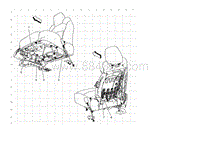 2014昂科雷电路图 乘客座椅线束布线