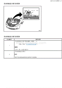 2013别克GL8 发动机舱盖主锁