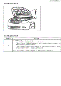 2013别克GL8 发动机舱盖支柱