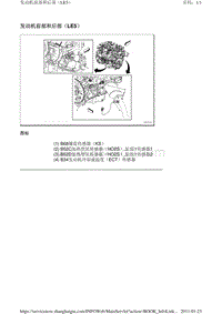 2011别克GL8 发动机前部和后部（LE5）