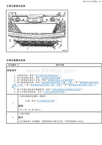 2016别克GL8 冷凝器更换