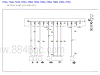 2023别克GL8公务舱 电源分布示意图-F34DA F21DA F31DA F23DA F30DA F22DA F29DA F20DA F28DA F26DA F27DA