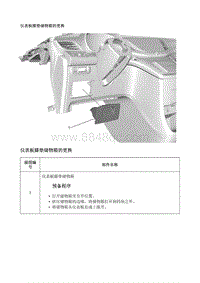 2017别克GL8 仪表板膝垫储物箱的更换