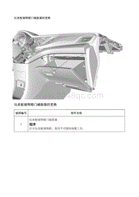 2017别克GL8 仪表板储物箱门减振器的更换