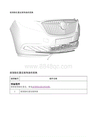 2017别克GL8 前保险杠蒙皮装饰条的更换